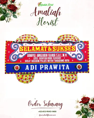 Karangan Bunga Ucapan Selamat di Kalodran
